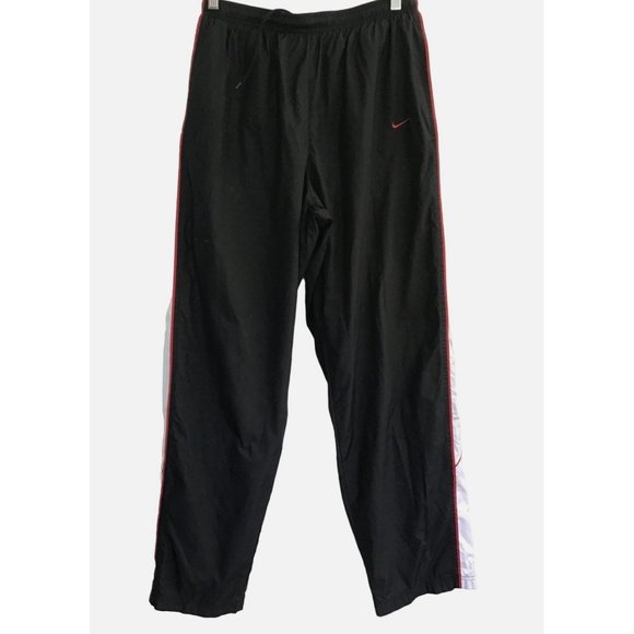 Nike Pants Nike Mens Black Elastic Waist Zipper Ankles Tapper Leg